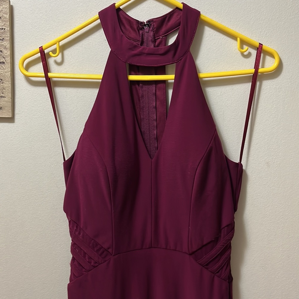 Jodi kristopher maroon dress size 5 - Picture 2 of 9